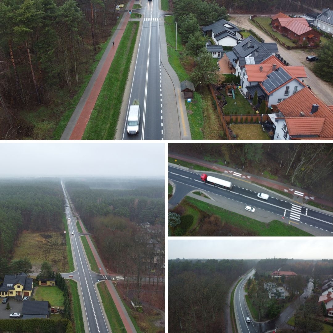 WZDW w Poznaniu kończy rozbudowę drogi wojewódzkiej nr 160 na dwóch odcinkach - od Sowiej Góry do Radgoszczy i dalej w kierunku mostu nad Zalewem Warty (Fot. WZDW Facebook)