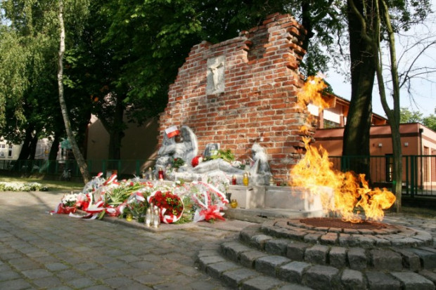 Oryginalny pomnik jest już w Izbie Pamięci Słupszczan (fot. arch. slupsk.pl)