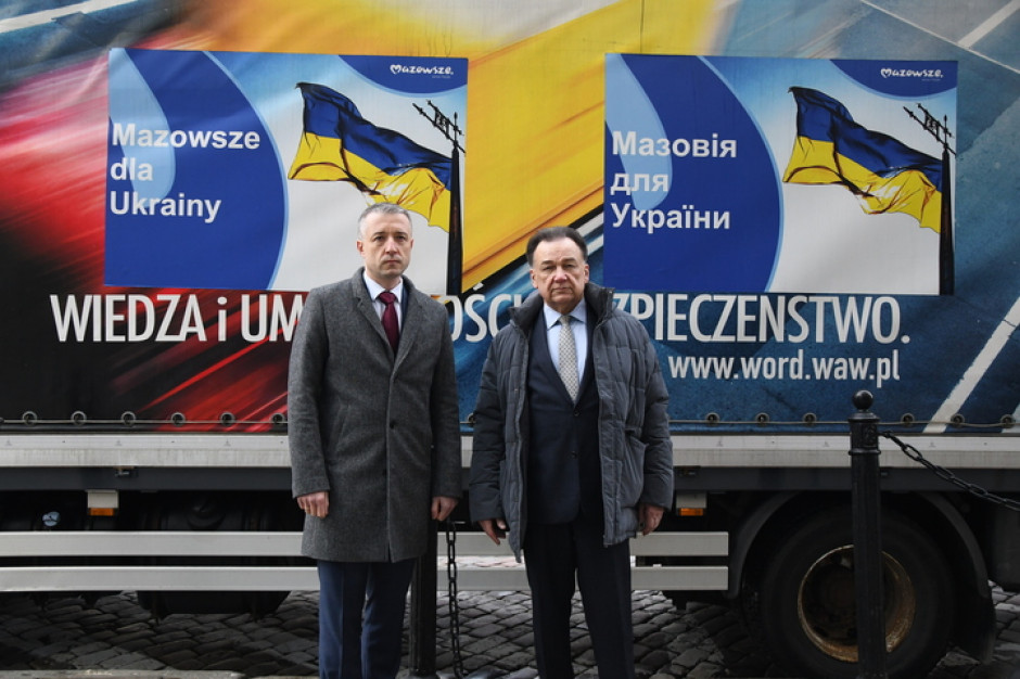 Samorząd województwa wspiera Ukrainę od początku wybuchu wojny (fot. UMWM) Samorząd województwa wspiera Ukrainę od początku wybuchu wojny (fot. UMWM)