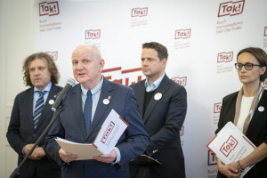 Liderzy Ruchu Samorządowego TAK! Dla Polski mają 1000 pomysłów na inwedsycje w ramach KPO  (Fot. Mat. prasowe)