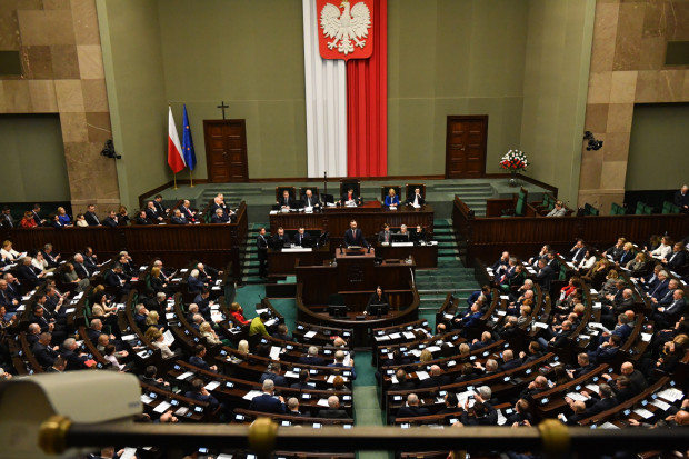 Sejm za częścią poprawek Senatu do ustawy ws. Funduszu Transformacji Woj. Śląskiego (fot. PAP/Piotr Nowak)