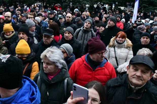 W Piotrkowie Trybunalskim protesty trwają od kilku dni (fot. piotrkow.pl)