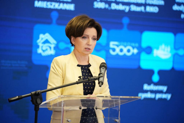Minister rodziny i polityki społecznej Marlena Maląg. (Fot. mrips)