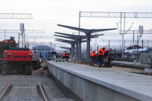 Postępują prace na budowie dworca głównego w Olsztynie