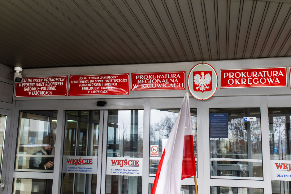 Przesłuchanie prezydenta Ostrowca Świętokrzyskiego odbywa się w Katowicach (fot.: Zbigniew Meissner/ PAP)