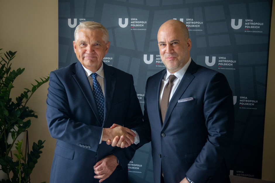 Podpisanie porozumienia Unii Metropolii Polskich z UNHCR (fot.UMP)