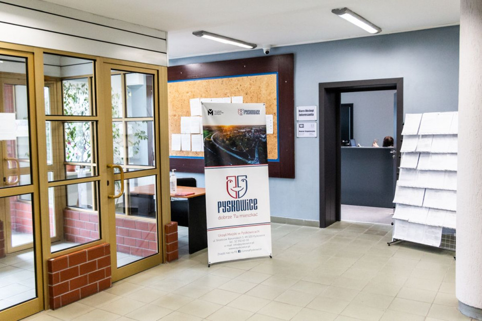 Biura Obsługi Interesanta mieści się teraz na parterze budynku UM Pyskowice ( fot. pyskowice.pl)