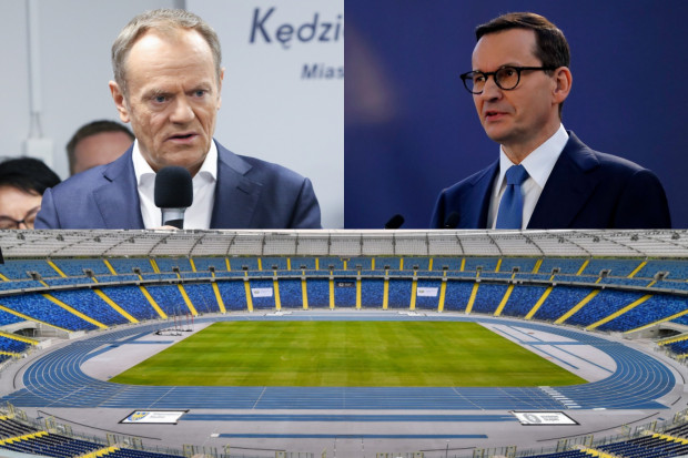 Nad sprawą meczu Ruchu na Stadionie Śląskim pochylili się Donald Tusk i premier Mateusz Morawiecki.  (fot. stadionslaski.pl/PAP/Krzysztof Świderski/EPA/ROBERT GHEMENT)