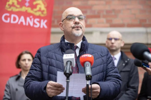 Przedstawiciel społeczności tureckiej Hakan Haner podziękował za dotychczasową pomoc władzom Gdańska i wszystkim mieszkańcom (fot. gdansk.pl/Piotr Wittman)