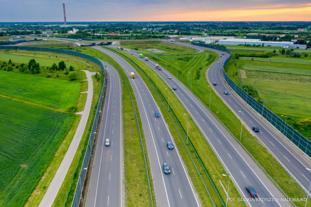 Autostrada A2 na wysokości węzła Pruszków (fot. Krzysztof Nalewajko/GDDKiA)