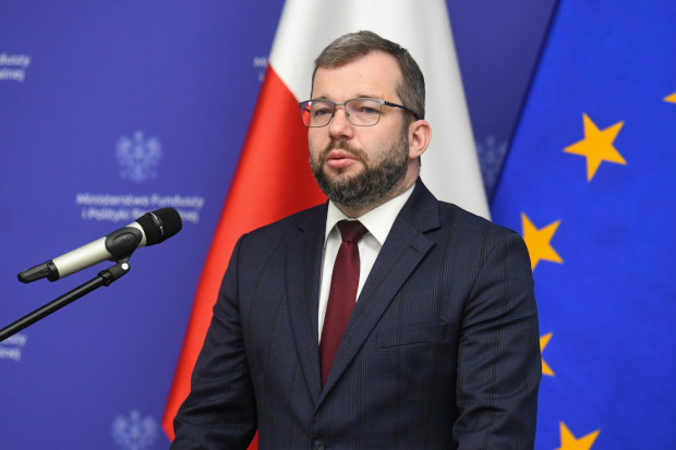 Minister funduszy i polityki regionalnej Grzegorz Puda (Fot. PAP/Andrzej Lange)