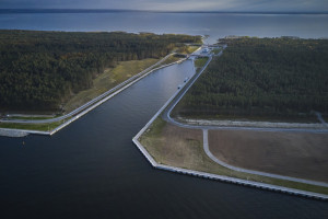 Droga wodna przez Mierzeję Wiślaną - most w Nowakowie po próbach obciążeniowych