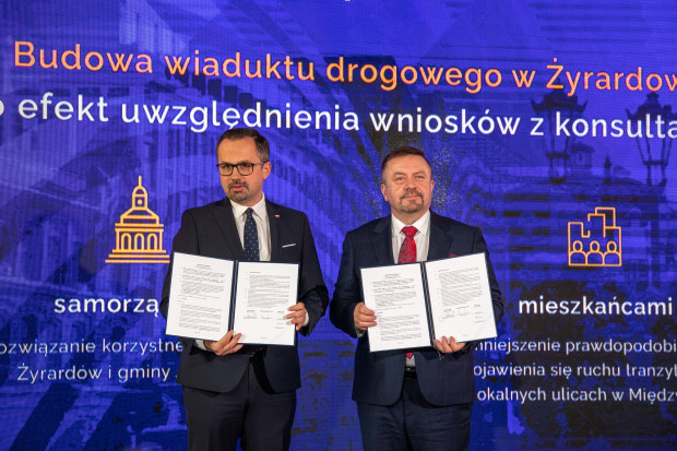 Porozumienie określa warunki i ramy współpracy przy budowie wiaduktu oraz zakłada, że zostanie ona sfinansowana z Programu CPK (fot. cpk.pl)