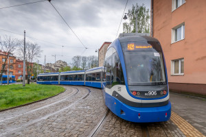 W 2023 r. średni koszt zużycia 1 megawatogodziny energii w tramwajach MPK Kraków to już ponad 1000 zł (Fot. MPK Kraków)