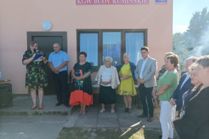 Otwarcie zmodernizowanej świetlicy wiejskiej w Budach Kumińskich, w gminie Jakubów na Mazowszu. Fot. UG Jakubów