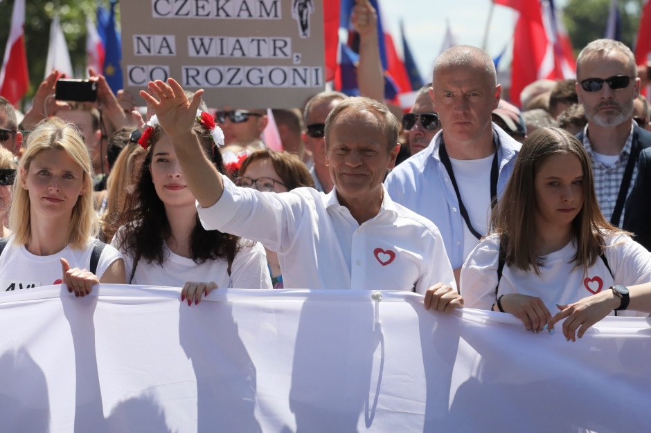 Lider PO Donald Tusk (Fot. PAP/Paweł Supernak)
