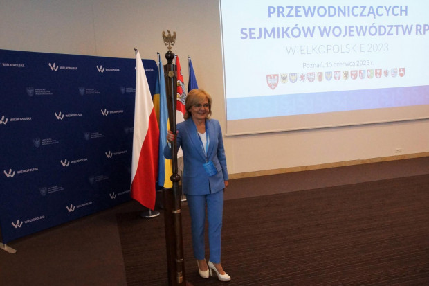 Gospodarzem konwentu była była przewodnicząca Sejmiku Województwa Wielkopolskiego Małgorzata Waszak-Klepka (fot.umww.pl)
