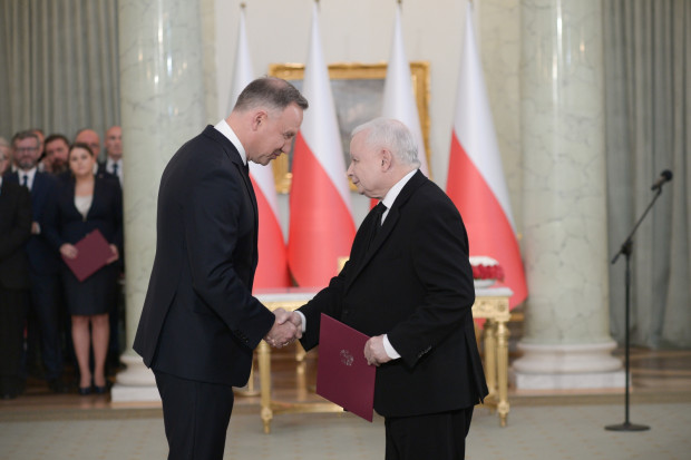 Jarosław Kaczyński ponownie wicepremierem (fot. PAP/Marcin Obara)