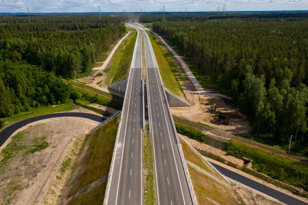 W lipcu 2023 rr. do użytku powinien zostać oddany 23-kilometrowy odcinek Via Baltica między Ełkiem i Kalinowem (Fot. s61-elk-wysokie.pl)