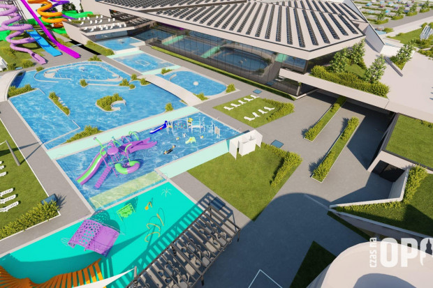 Budowa aquaparku w Opolu rozpocznie się w 2025 r. (wizualizacja: Arkadiusz Wiśniewski/ FB)