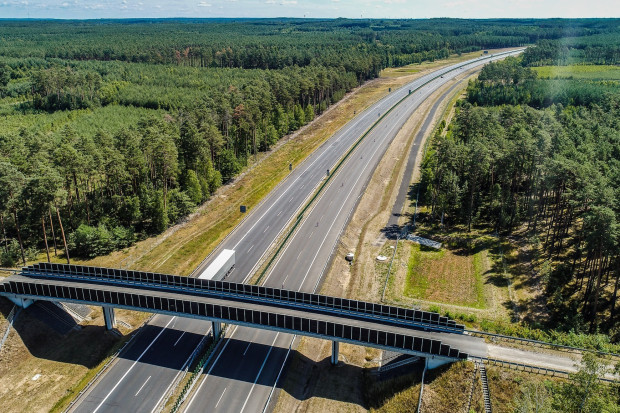 Istniejąca już część autostrady A18. Fot. GDDKiA