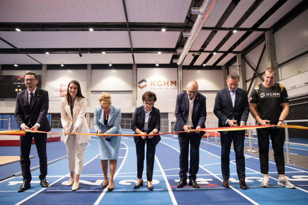 Uroczyste otwarcie nowej wielofunkcyjnej hali sportowej we Wrocławiu (fot.twitter.com/kghm_sa)