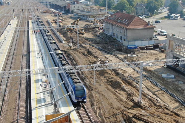 Stan zaawansowania robót na stacji Olsztyn Główny pozwala już na przywrócenie pewnych połączeń kolejowych (fot. PKP PLK )