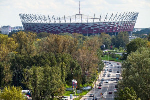 Mecz o piłkarski Superpuchar Europy 2024 odbędzie się na Stadionie Narodowym (fot. UM Warszawa)
