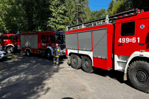 Około południa w środę doszło do pożaru instalacji elektrycznej w toalecie szpitala w Gryfowie Śląskim (fot. Pogotowie Ratunkowe w jeleniej Górze/ FB)