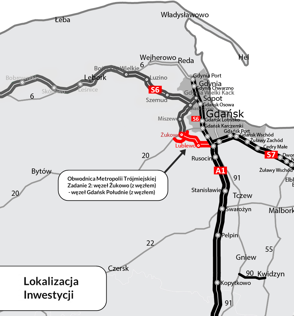The Metropolitan Bypass is to be completed by September 15, 2025 (source: GDDKiA)