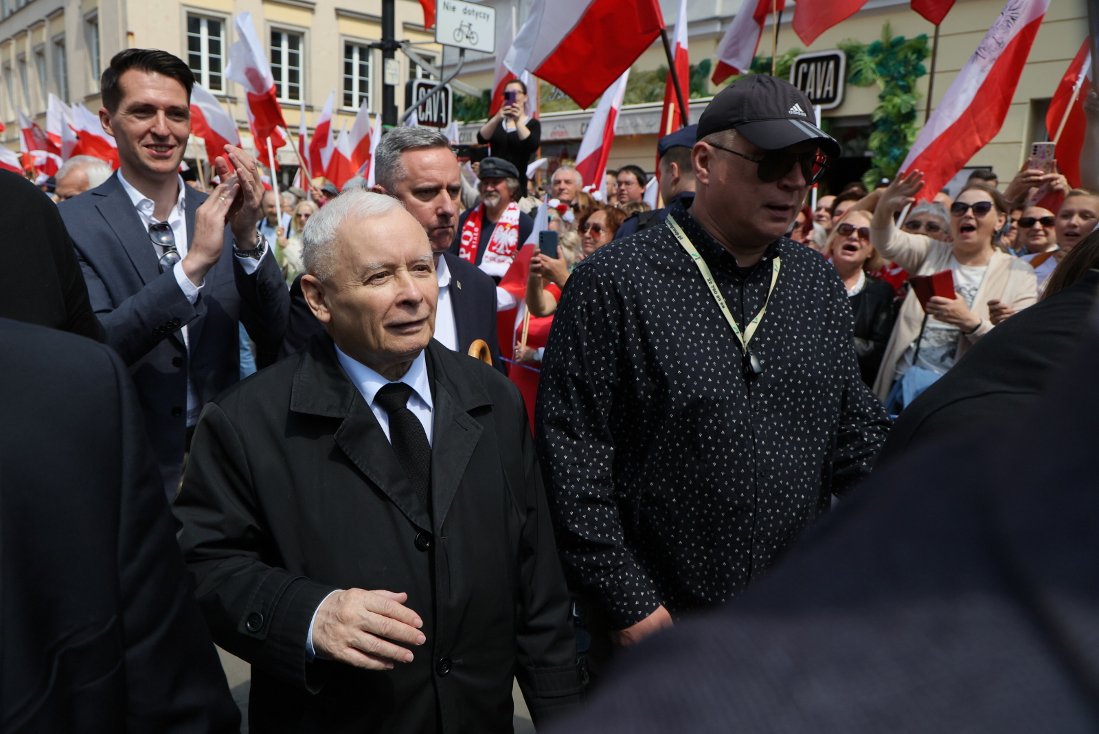 The leader of PiS, Jarosław Kaczyński, among others, takes part in Karol Nawrocki's March for Poland (photo: PAP/Paweł Supernak)