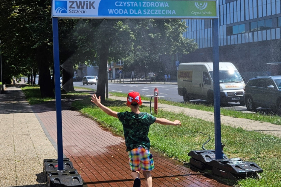 Water curtain in Szczecin (photo: ZWiK Szczecin)