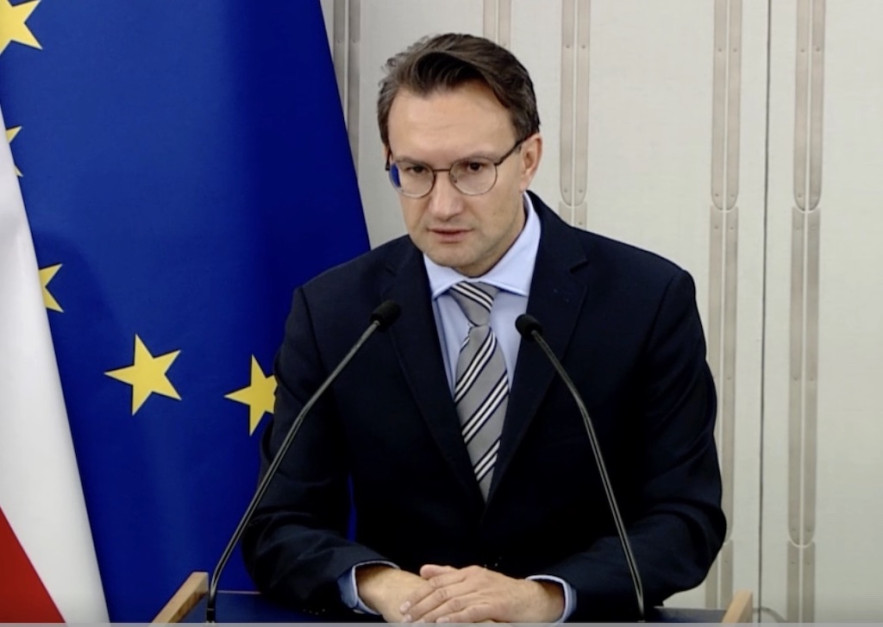 Deputy Minister of Development and Technology Tomasz Lewandowski during a debate in the Senate, July 17 this year (photo: Screen/PTWP)