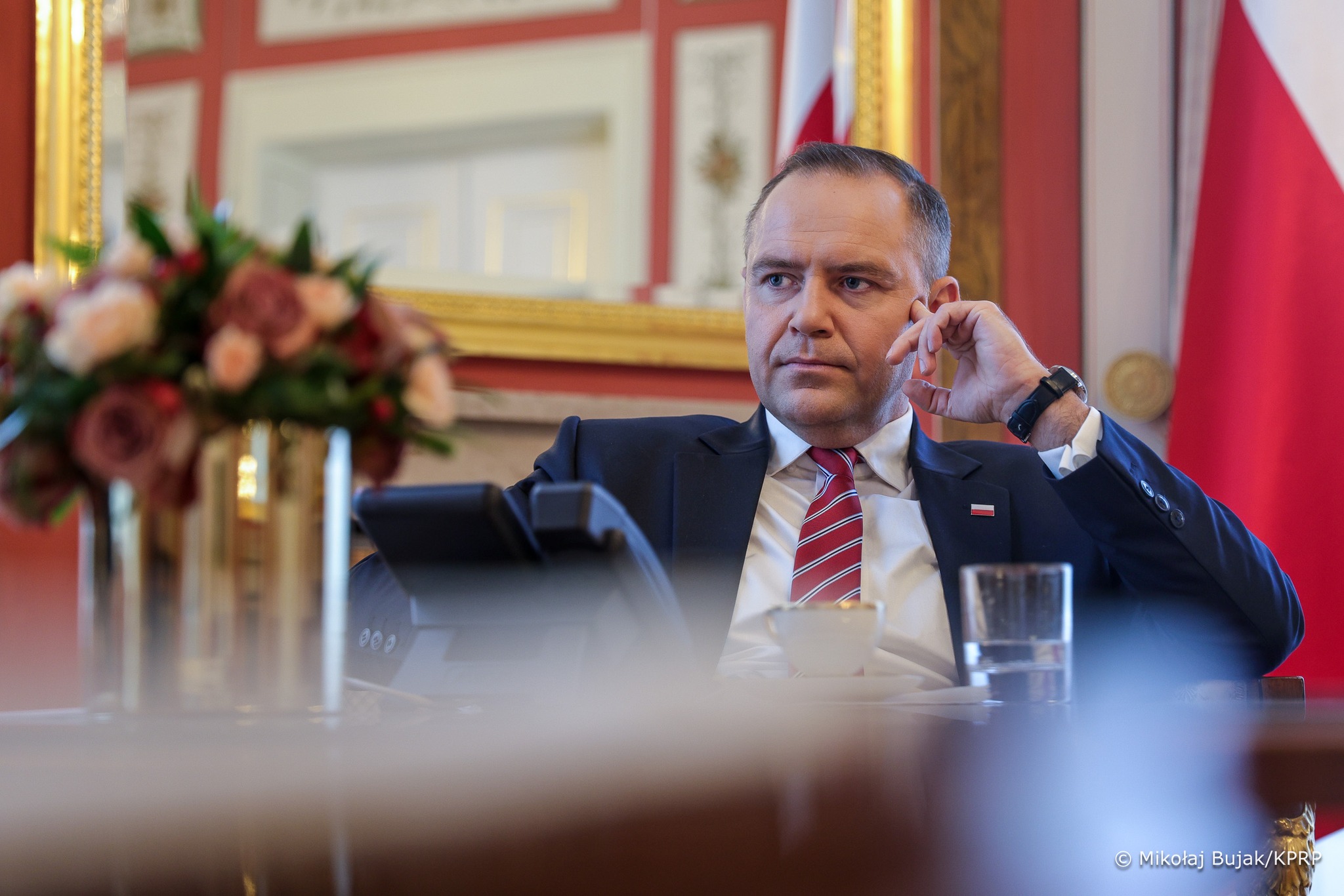 El jueves 21 de agosto, el presidente Karol Nawrocki anunció su veto a la enmienda a la llamada ley de parques eólicos (Foto: Mikołaj Bujak/KPRP)