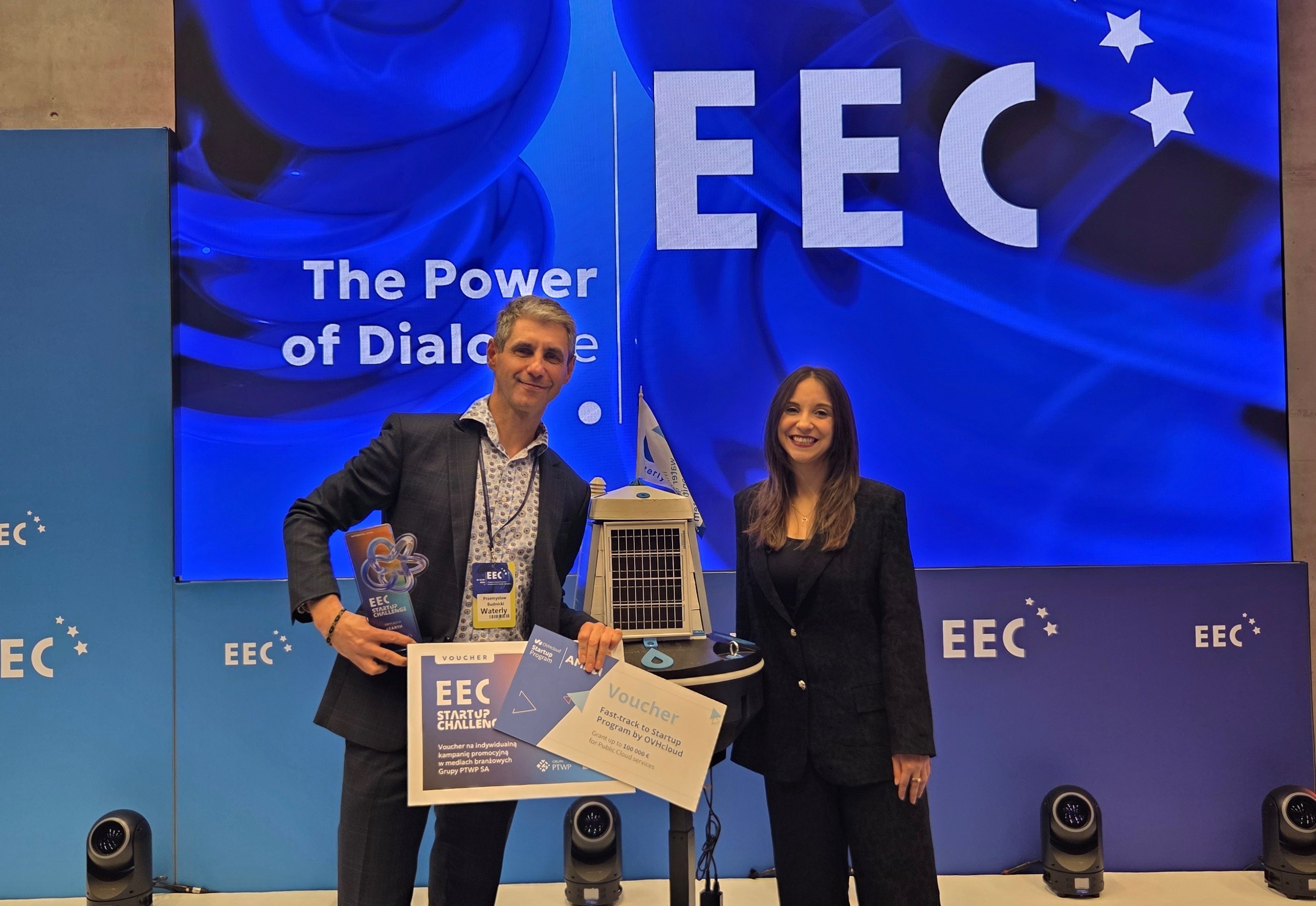 Waterly został zwycięzcą konkursu StartUp Challenge podczas XVIII Europejskiego Kongresu Gospodarczego w Katowicach Fot. Materiały prasowe / Waterly